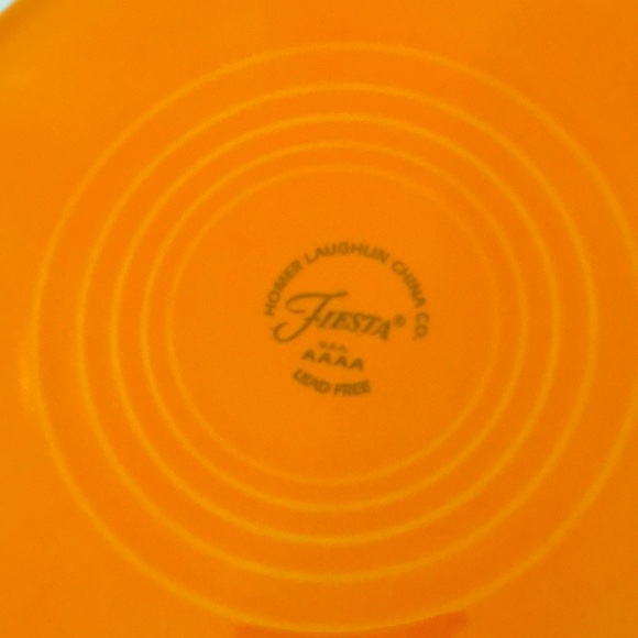 New! 2 Fiesta Tangerine 9” Buffet Plates Lead-Free Discontinued - Picture 10 of 10